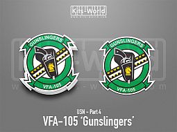 Kitsworld SAV Sticker - US Navy - VFA-105 Gunslingers 
